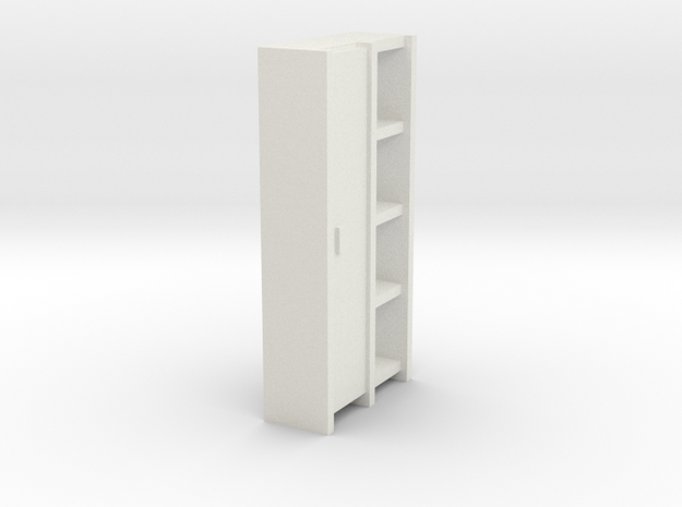 A 004 Schrank cupboard HO 1:87 in White Natural Versatile Plastic: 1:87 - HO