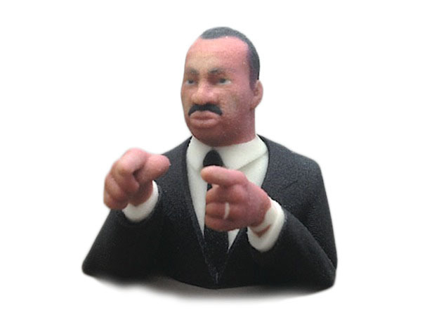 Martin Luther King Figurine  in Full Color Sandstone