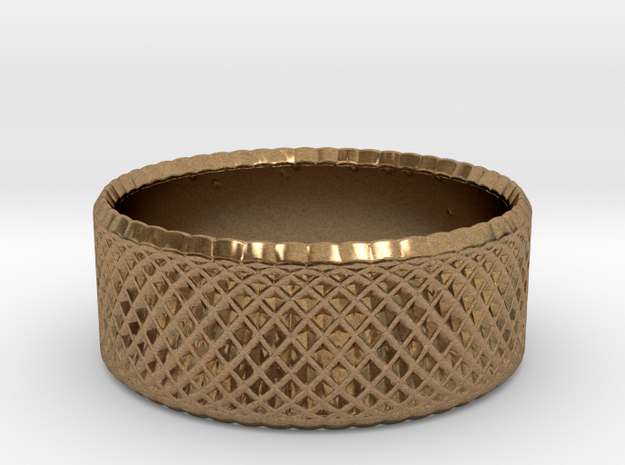 0194 Lissajous Figure Ring (Size0, 11.6mm) #005 in Natural Brass