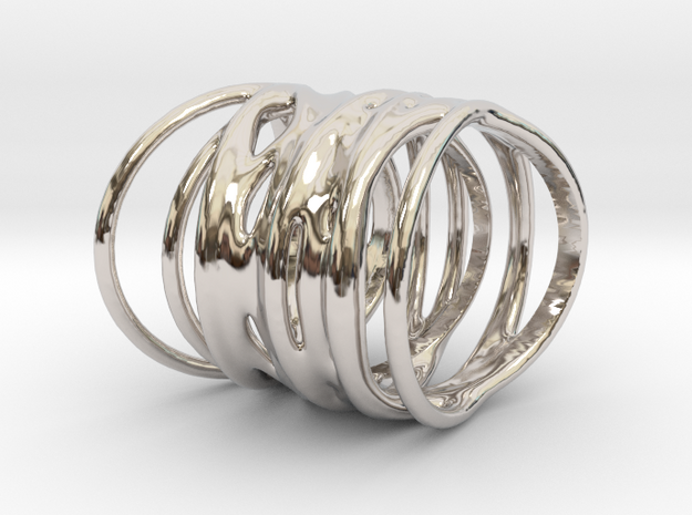 Ring of Rings No.1 in Rhodium Plated Brass