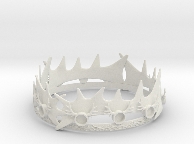 Robert Baratheons Crown in White Natural Versatile Plastic