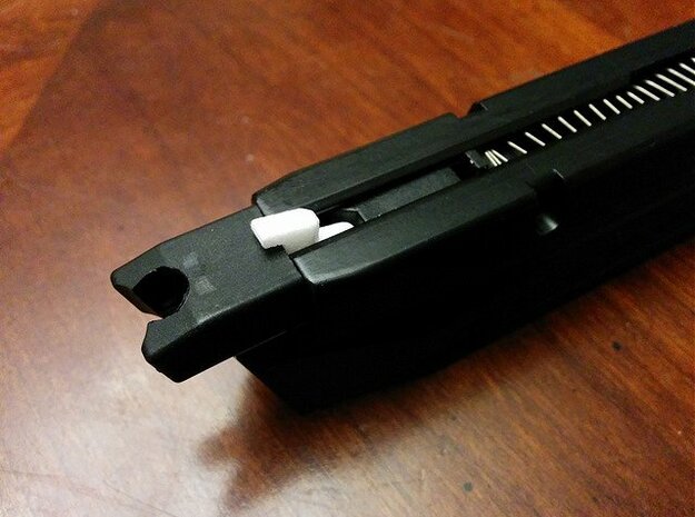 GBB Pistol Dry Fire Adapter in Black Natural Versatile Plastic