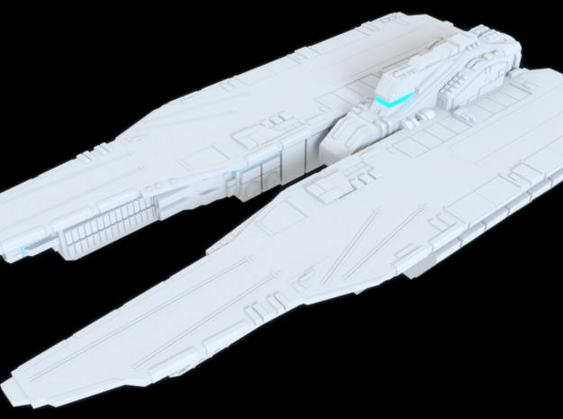 Pegasus Class Carrier - Argama Prime in White Processed Versatile Plastic