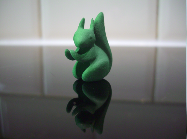 Ear Squirrel - ear cuff (left) in Green Processed Versatile Plastic