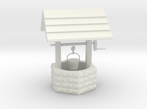 Wishing Well - 'G' 22.5:1 Scale in White Natural Versatile Plastic