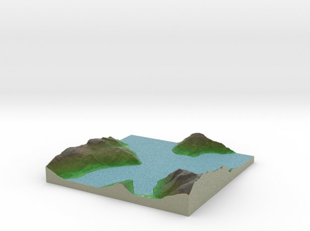 Terrafab generated model Mon Jun 08 2015 16:08:11  in Full Color Sandstone