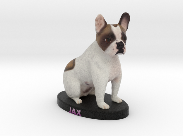 Custom Dog Figurine - Jax in Full Color Sandstone