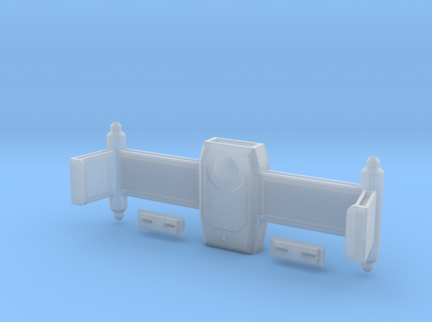Dorsal Weapons Rollbar With Torpedo Launcher Faces in Smooth Fine Detail Plastic