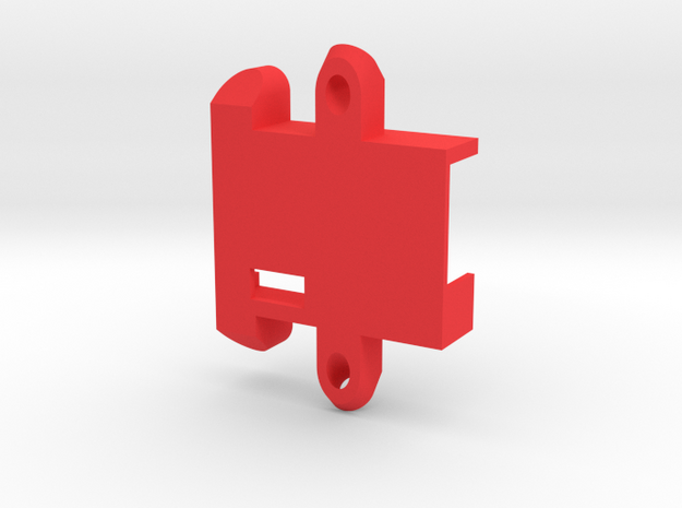 D4R Holder V03 in Red Processed Versatile Plastic