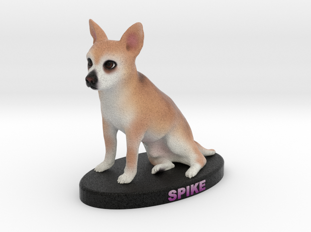 Custom Dog Figurine - Spike in Full Color Sandstone