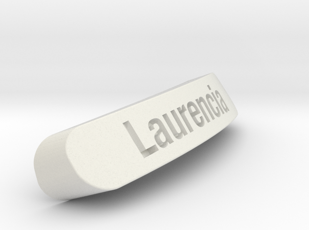 Laurencia Nameplate for Steelseries Rival in White Natural Versatile Plastic