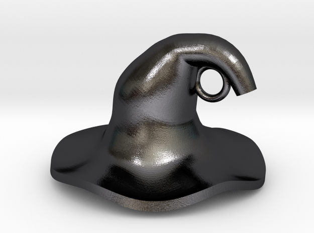 Wizard's Hat in Polished and Bronzed Black Steel