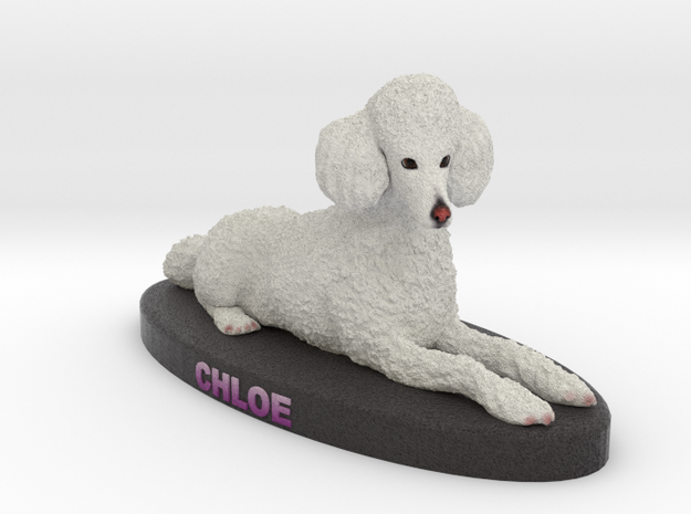 Custom Dog Figurine - Chloe in Full Color Sandstone