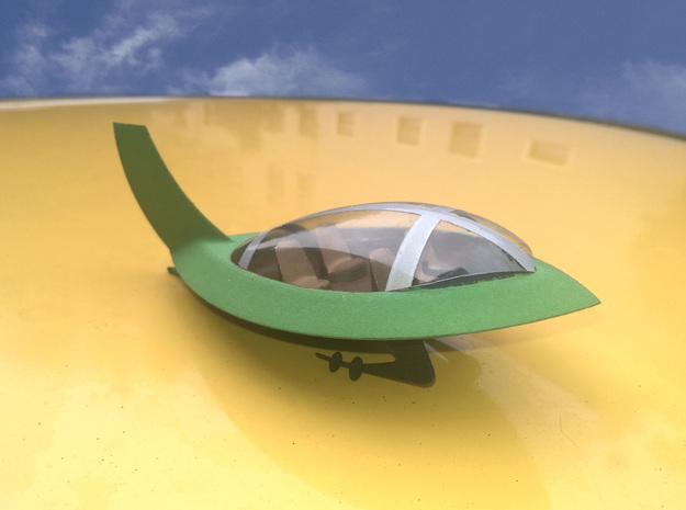 Jetsons Hull Solid in Green Processed Versatile Plastic
