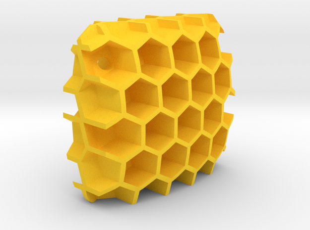 Bienenwabe in Yellow Processed Versatile Plastic