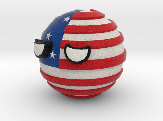 Countryballs USA - Full Color Sandstone
