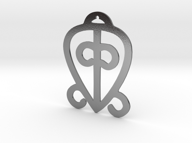 Adinkra symbol, "Odo nyera fie kwan", represents the power of love and faithfulness