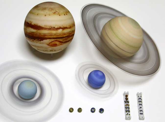 exact scale solar system