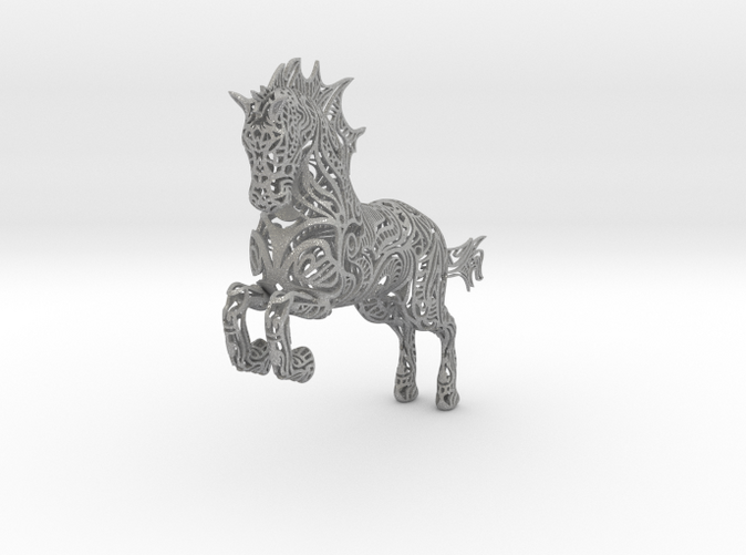 Rocinante horse sculpture in Aluminum