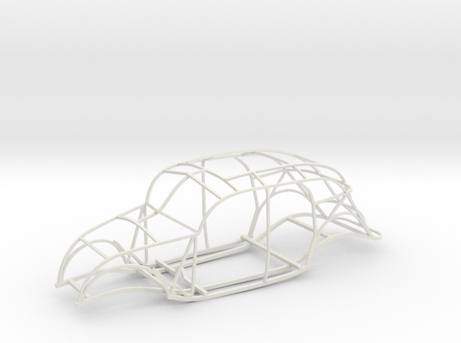 This is a computer rendering of the plastic replica frame; it is about 16" long.