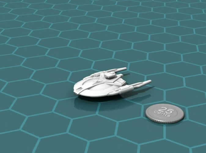 Render of the model, with a virtual quarter for scale.