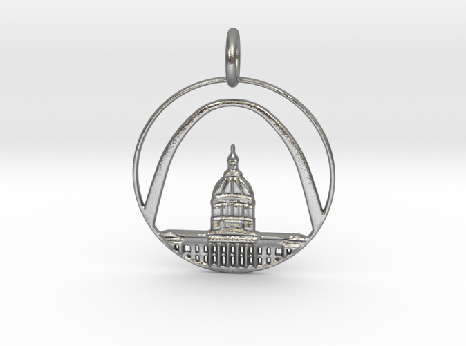 St. Louis Pendant With Loop
(different materials have different prices)