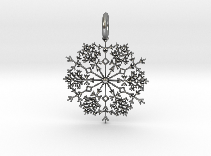 Silver Winter Snowflake Pendant