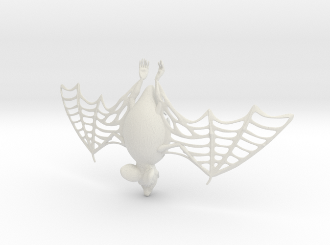 Bat case for Micro Drone 3.0- 3D printed in white nylon- Render