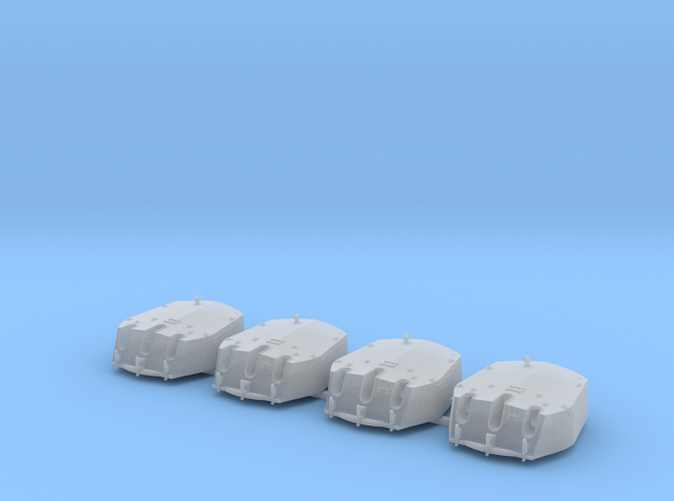 1/700 RN Triple 6" MKXXIII Turrets No Barrels (4) 