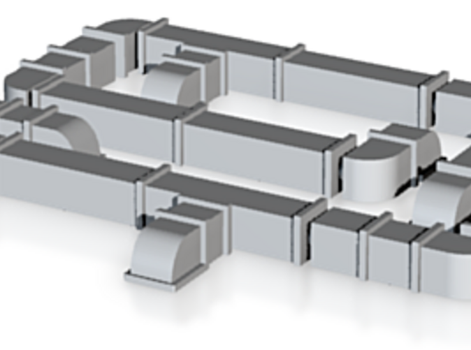 N Scale Modular Ductwork Pack