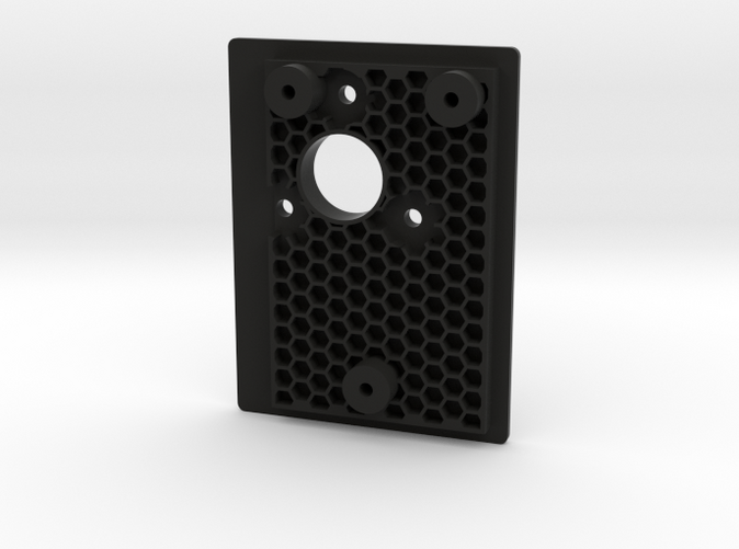Looks awesome in black! Honeycomb structure below.