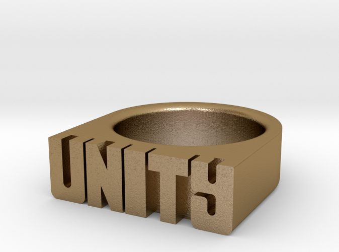 18.2mm Replica Rick James 'Unity' Ring (B4SK563UV) by hntrcollective