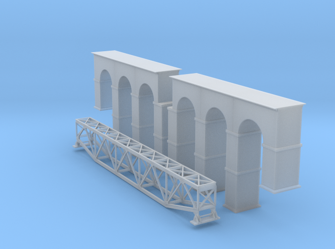 Arched Truss Bridge Z scale