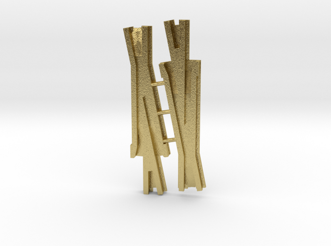 As printed by Shapeways in Brass