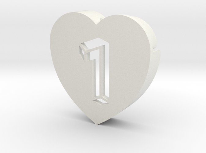 Heart shape DuoLetters print 1