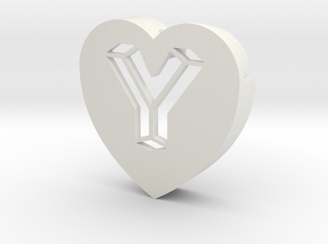 Heart shape DuoLetters print Y