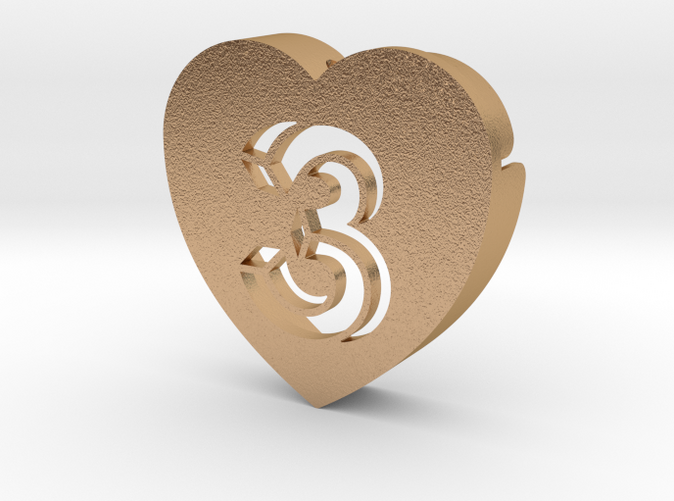 Heart shape DuoLetters print 3