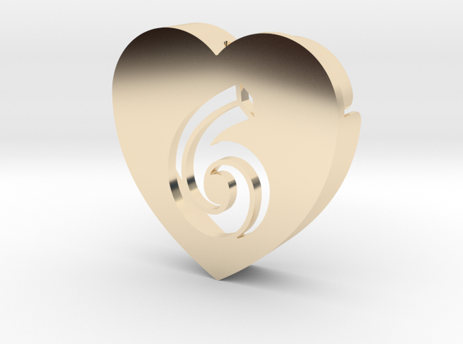 Heart shape DuoLetters print 6