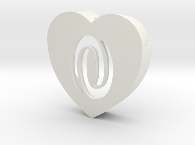 Heart shape DuoLetters print 0
