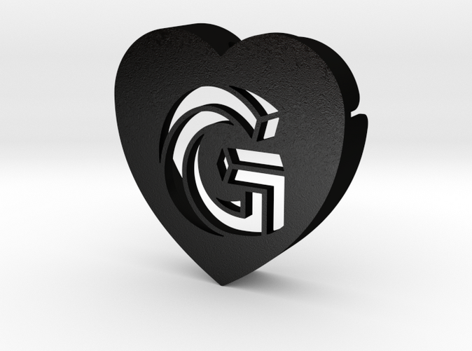 Heart shape DuoLetters print G