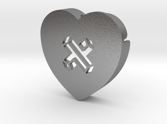 Heart shape DuoLetters print ×
