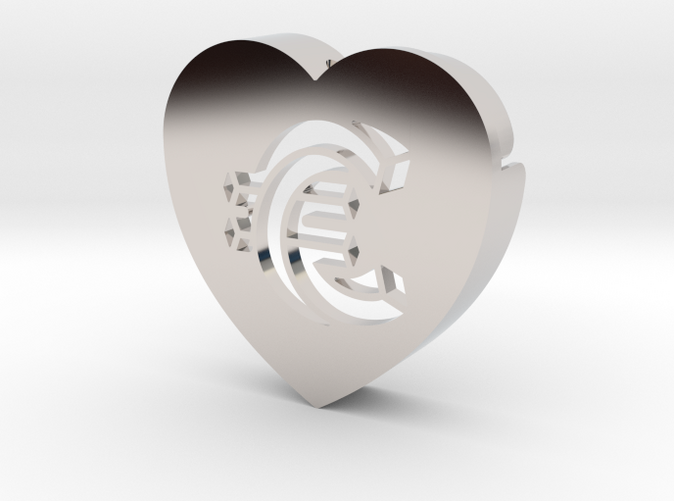 Heart shape DuoLetters print €