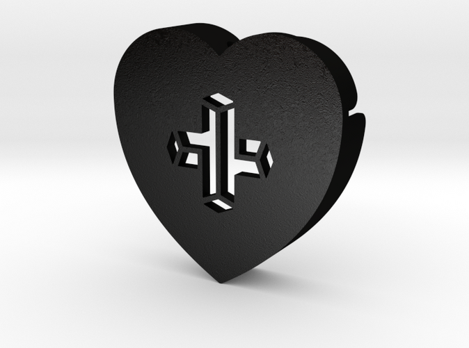Heart shape DuoLetters print +