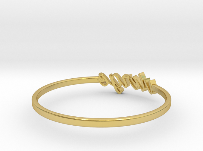 Polished Brass Virgo / Vierge ring