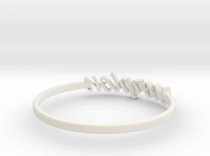 White Natural Versatile Plastic Scorpio / Scorpion ring