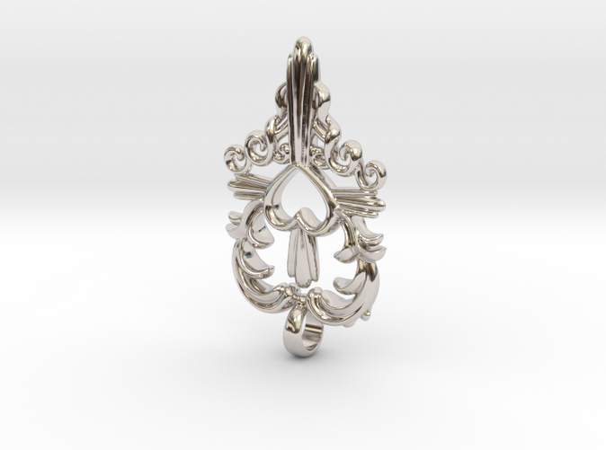 Swedish folk art cross jewelry kurbits pendant 