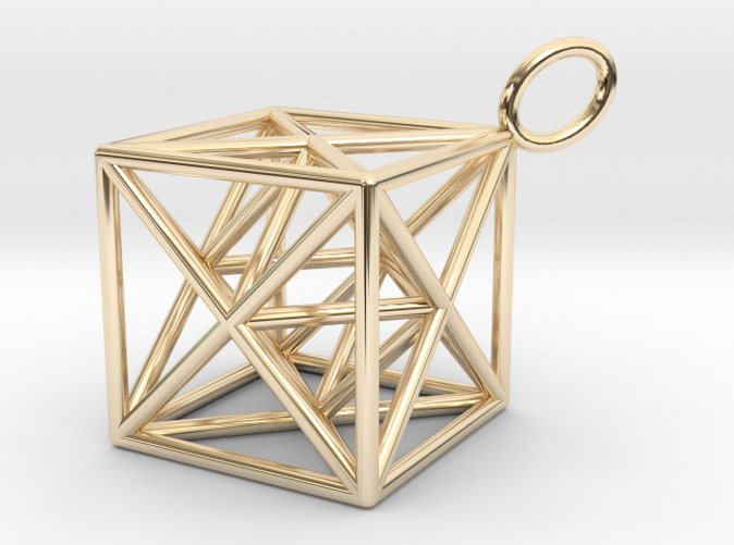 Render - Metatron Cube Pendant