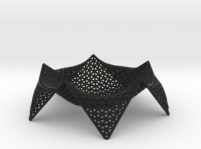 A bowl inspired by forms in nature and created by a generative algorithm