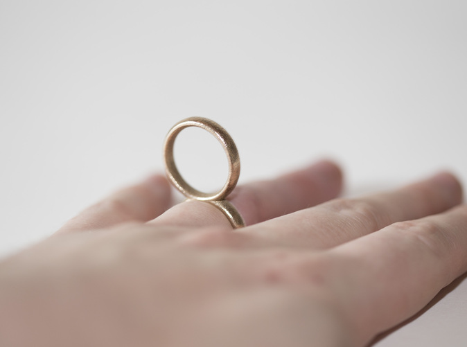 The RingRing, printed in stainless steel.