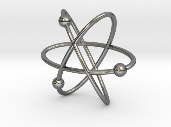Atom Pendant 3d printed 